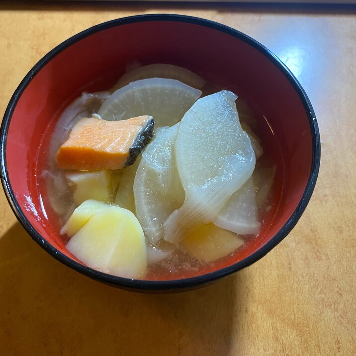 【電気圧力鍋】大根と鮭の雑汁(三平汁風)